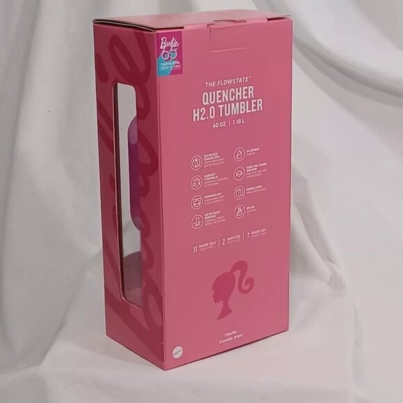 Stanley X Barbie Icon Flowstate Quencher 40 oz Tumbler Brand New In Box - Picture 3 of 8
